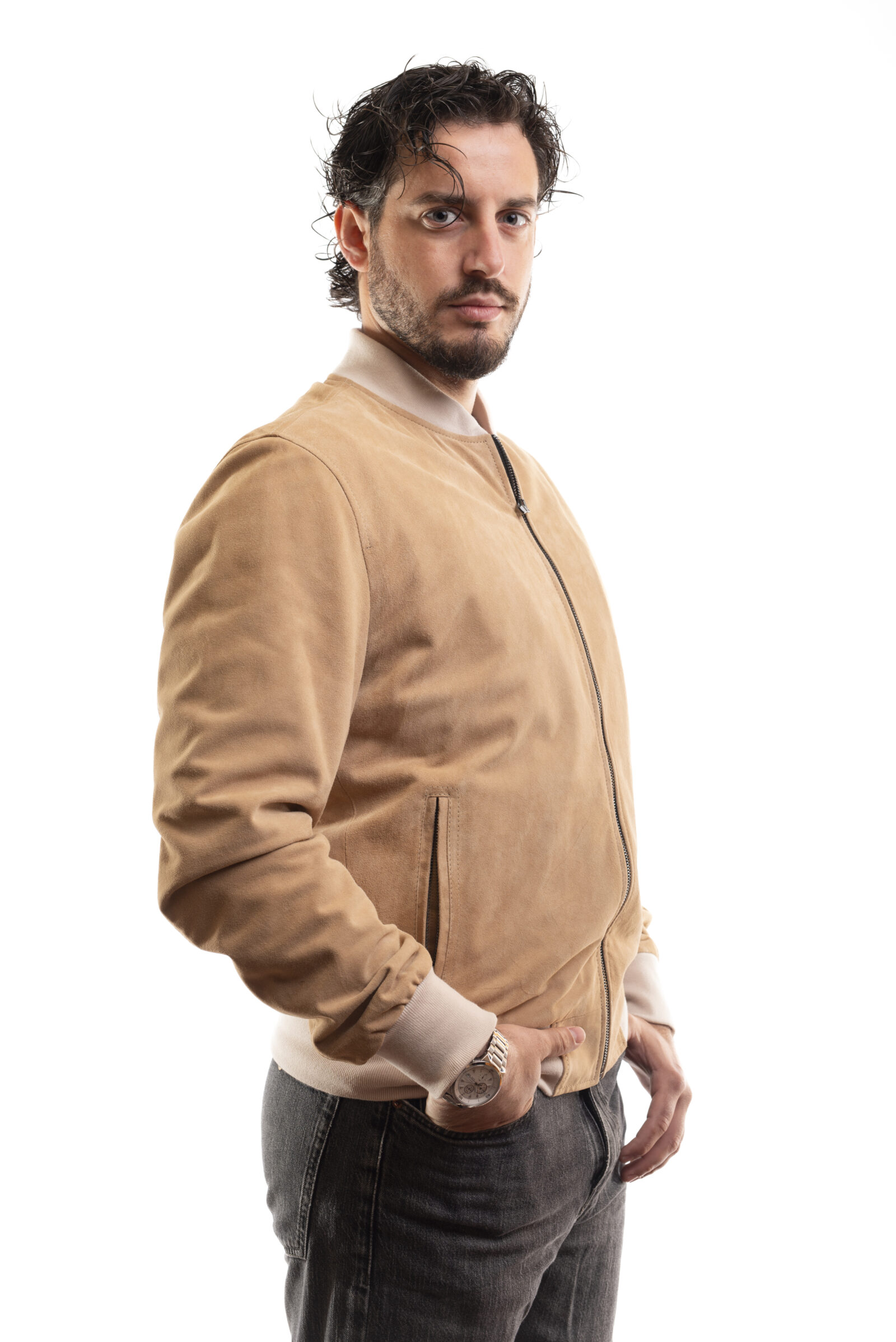 Bomberino Uomo Scamosciato - immagine 2