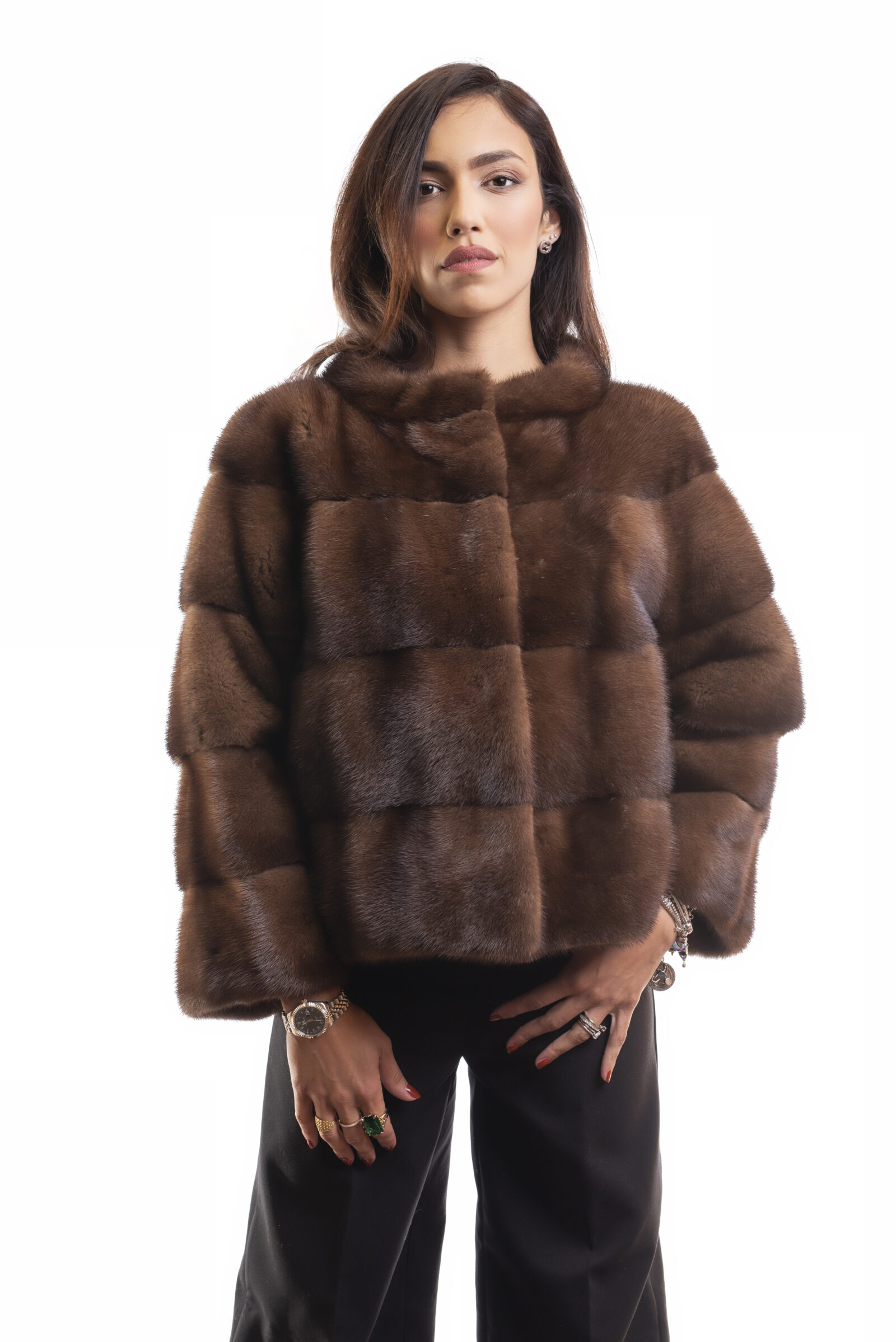 Giacchina Visone Demy Buff Naturale
