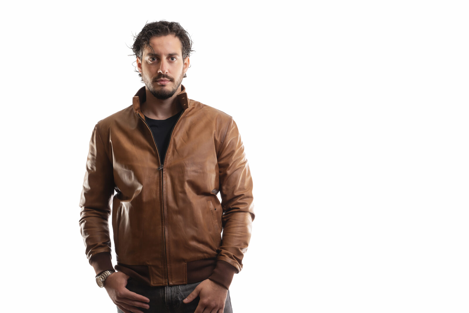 Bomberino uomo Pelle di Nappa - immagine 4