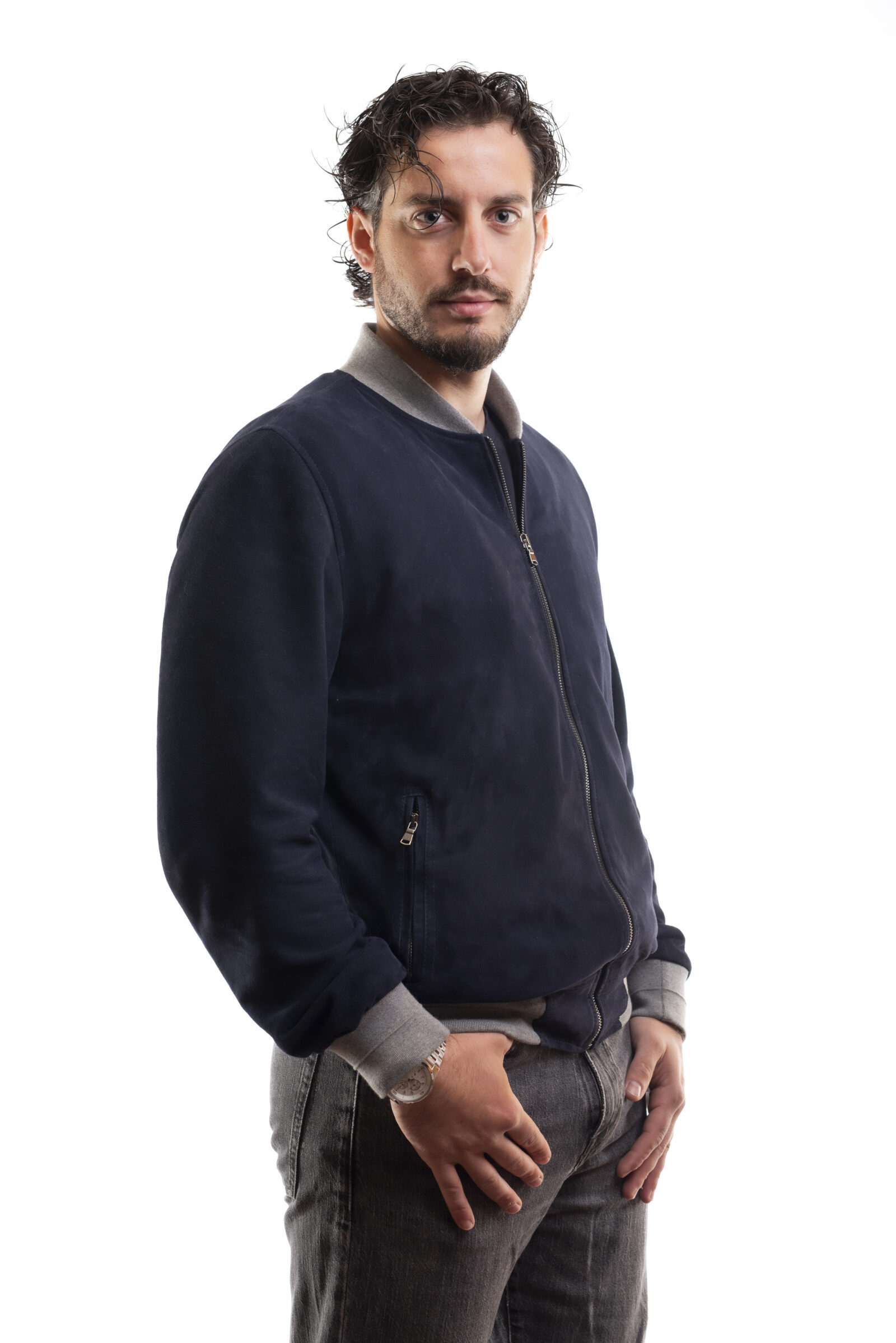 Bomberino Uomo Scamosciato - immagine 2