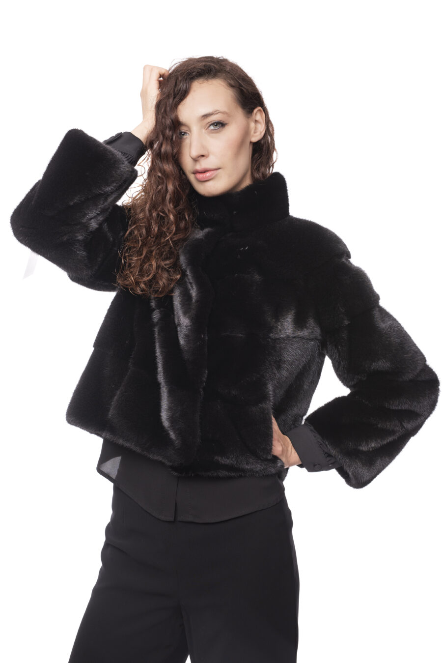 Giacchina Visone Black